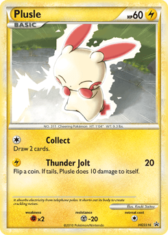 Plusle HGSS16/25 — HGSS Black Star Promos