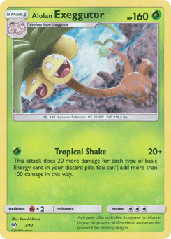 Alolan Exeggutor 2/12 — McDonald's Collection 2019