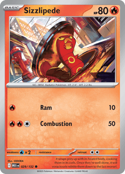 Sizzlipede 29/132 — Mega Evolution