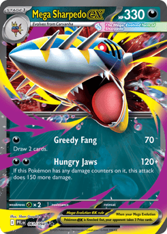 Mega Sharpedo ex 61/94 — Phantasmal Flames