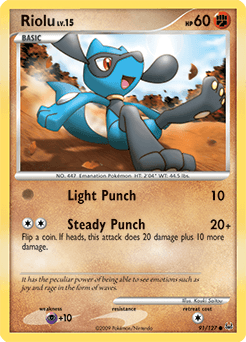 Riolu 91/127 — Platinum