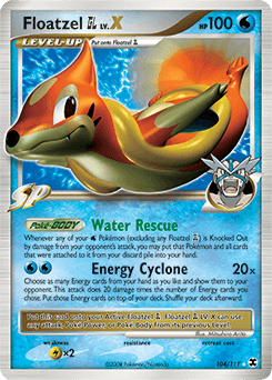 Floatzel GL LV.X 104/111 — Rising Rivals
