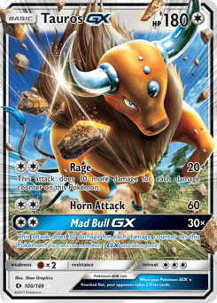 Tauros-GX 100/149 — Sun & Moon