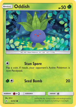 Oddish 5/214 — Unbroken Bonds