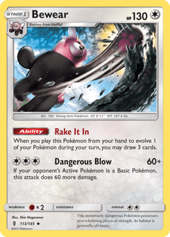 Bewear 113/145 — Guardians Rising
