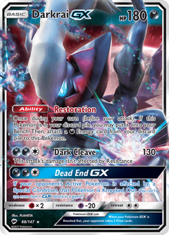 Darkrai-GX 88/147 — Burning Shadows