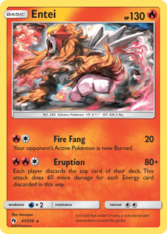 Entei 47/214 — Lost Thunder