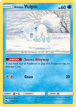 Alolan Vulpix 53/214 — Lost Thunder