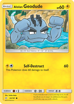 Alolan Geodude 34/181 — Team Up