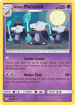 Alolan Marowak 64/181 — Team Up
