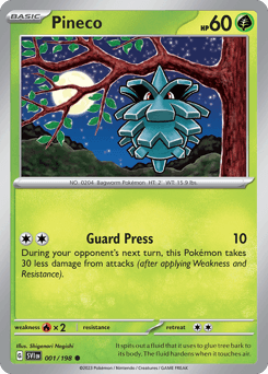 Pineco 1/198 — Scarlet & Violet