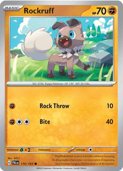 Rockruff 116/193 — Paldea Evolved