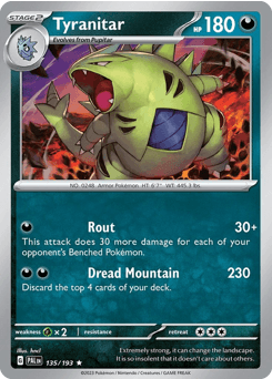 Tyranitar 135/193 — Paldea Evolved