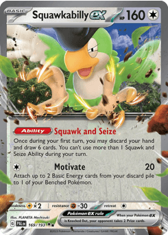 Squawkabilly ex 169/193 — Paldea Evolved
