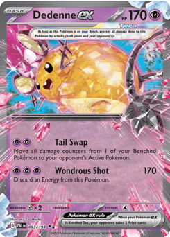Dedenne ex 93/193 — Paldea Evolved