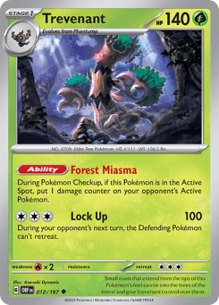 Trevenant 12/197 — Obsidian Flames