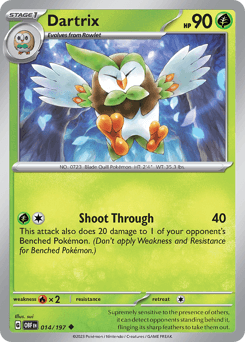 Dartrix 14/197 — Obsidian Flames