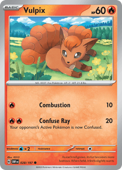Vulpix 28/197 — Obsidian Flames