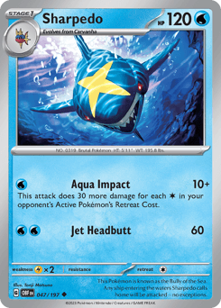 Sharpedo 47/197 — Obsidian Flames