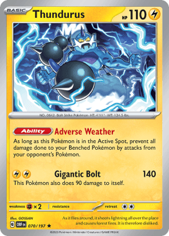 Thundurus 70/197 — Obsidian Flames