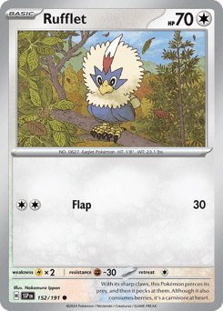 Rufflet 152/191 — Surging Sparks