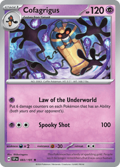 Cofagrigus 83/191 — Surging Sparks