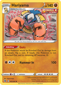 Hariyama 143/264 — Fusion Strike