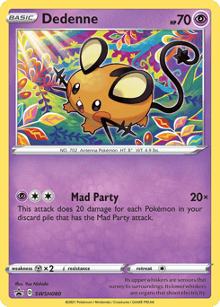 Dedenne SWSH080/307 — SWSH Black Star Promos